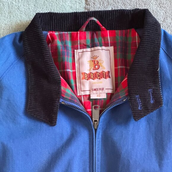 Baracuta Jacket Waxed G4 Deep Cobalt - AUTHENTIC Size 40 Medium - Picture 3 of 6